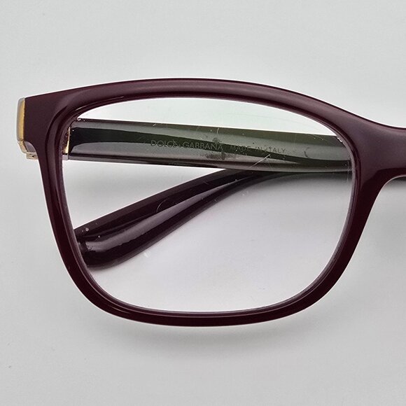 *SOLD* Dolce & Gabbana DG 5077 3285 Bordeaux Eyeglasses Frame w/ Case Italy 54mm - Picture 13 of 15